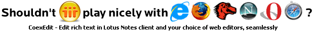 CoexEdit - Seamless editing between Notes client and WYSIWYG web editors