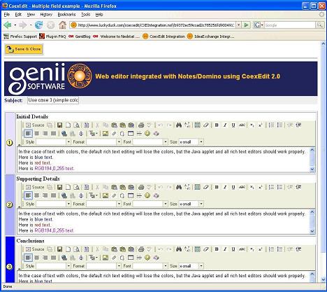 Vertical layouts with traditional toolbar for each field